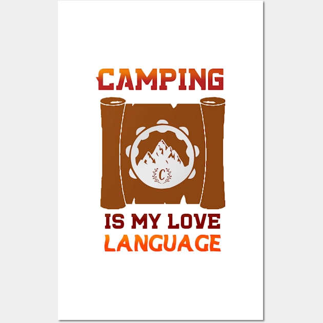 camping is my love language Wall Art by jaml-12